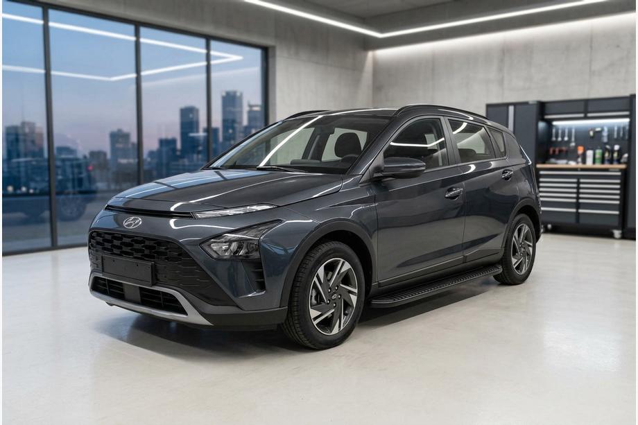 Hyundai Bayon 2021– Bočné prahy Tayga Black (2 ks, hliník) Fotografia 1