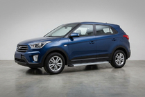 Hyundai Creta 2014–2020 Bočné nášľapy Maya V2 (2 ks, hliník) fotografia 2