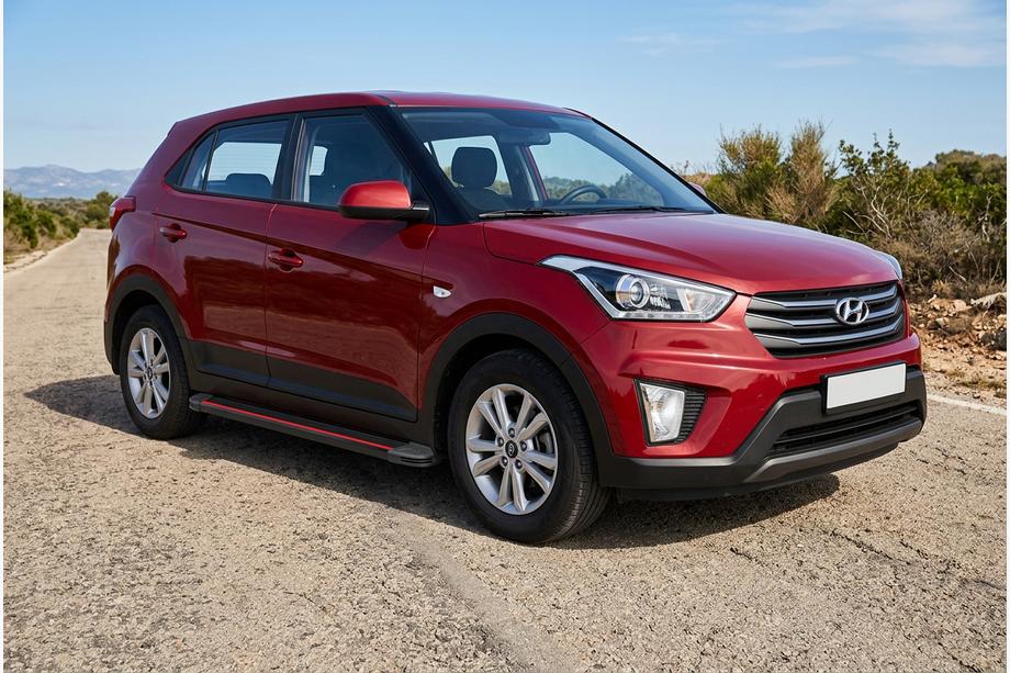 Hyundai Creta 2014–2020 Bočné nášľapy Maya Red (2 ks., hliník) Image