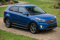 Hyundai Creta 2014–2020 Bočné nášľapy Maya Blue (2 ks, hliník) fotografia 1