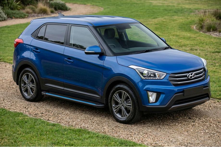 Hyundai Creta 2014–2020 Bočné nášľapy Maya Blue (2 ks, hliník) Image