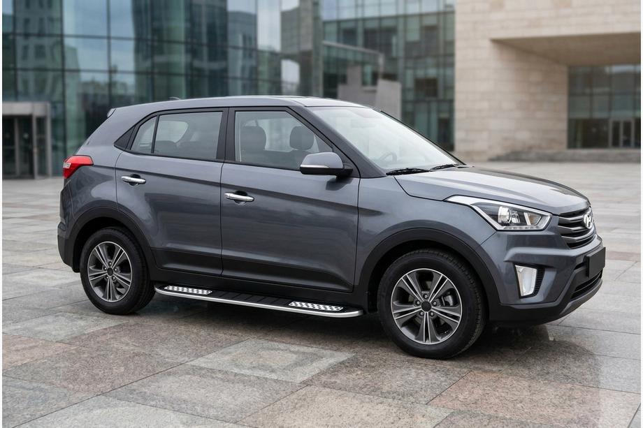 Hyundai Creta 2014–2020 Bočné nášľapy Tayga V2 (2 ks, hliník) Image