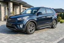 Hyundai Creta 2014–2020 Bočné nášľapy Vision New Black (2 ks, hliník) fotografia 1