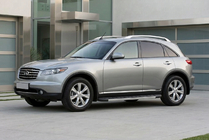 Infiniti FX 2003–2008 Bočné nášľapy Duru (2 ks, hliník) fotografia 1