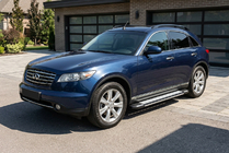 Infiniti FX 2003–2008 Bočné nášľapy Rainbow (2 ks, hliník) fotografia 1