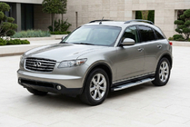 Infiniti FX 2003–2008 Mevsim Grey bočné nášľapy (2 ks, hliník) fotografia 1