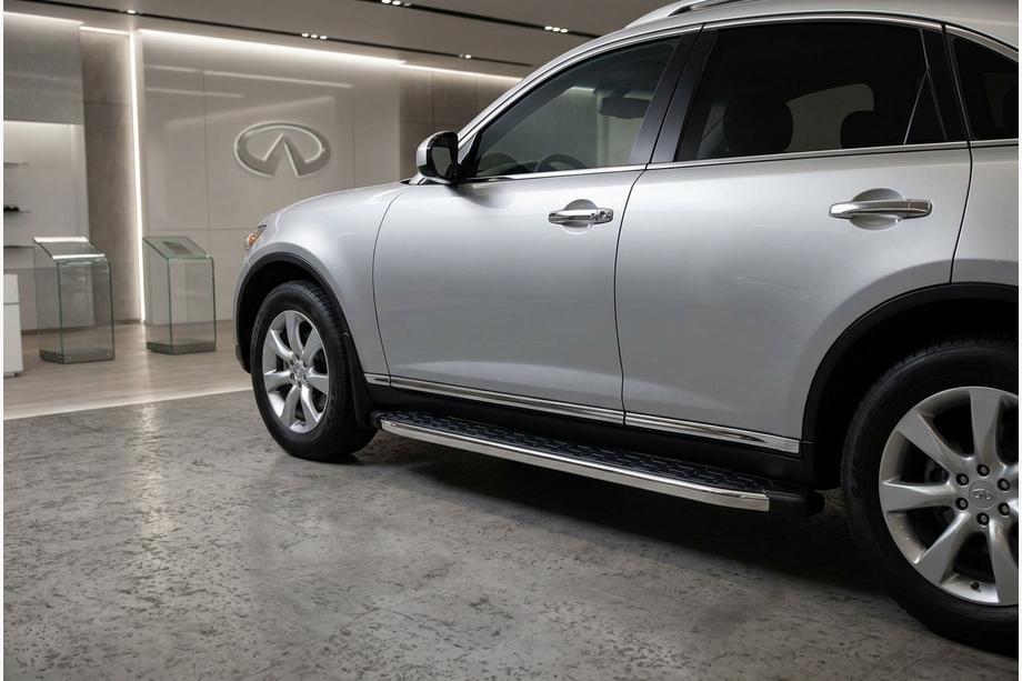 Infiniti FX 2003–2008 Bočné nášľapy BlackLine (2 ks, hliník) Image