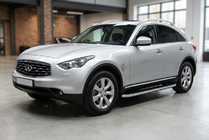Infiniti FX 2003–2008 Bočné prahy Tayga Grey (2 ks, hliník) fotografia 1