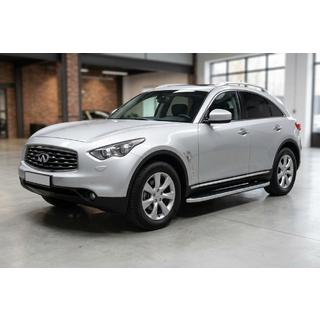 Bočné prahy Tayga Grey (2 ks, hliník) Infiniti FX 2003–2008 fotografia 1