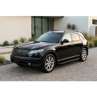 Bočné prahy Tayga Black (2 ks, hliník) Infiniti FX 2003–2008 fotografia 1