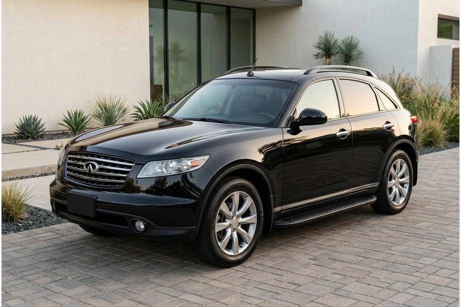 Infiniti FX 2003–2008 Bočné prahy Tayga Black (2 ks, hliník) Image