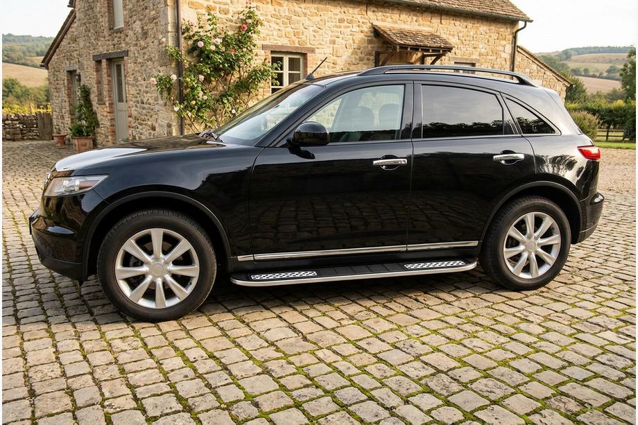 Infiniti FX 2003–2008 Bočné nášľapy Tayga V2 (2 ks, hliník) Image