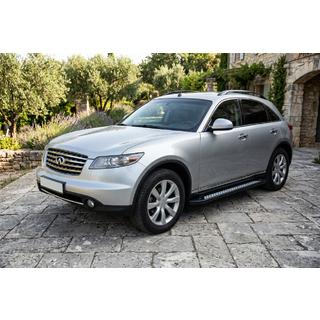 Bočné nášľapy Vision New Black (2 ks, hliník) Infiniti FX 2003–2008 fotografia 1