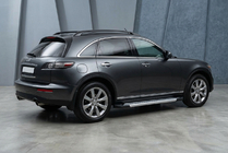Infiniti FX 2003–2008 Bočné nášľapy Vision New Grey (2 ks, hliník) fotografia 1
