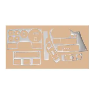 Dekoratívne kryty palubnej dosky (imitácia hliníka) DAF 95XF 1997–2002 fotografia 1