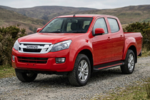 Isuzu D-Max 2011–2019 Bočné nášľapy Maya Red (2 ks., hliník) fotografia 1