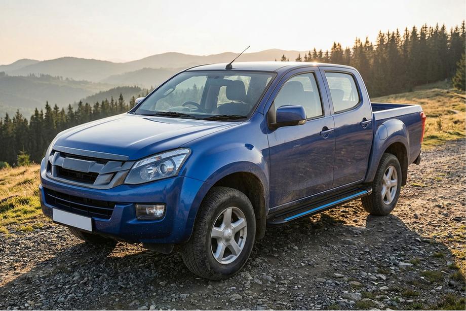 Isuzu D-Max 2011–2019 Bočné nášľapy Maya Blue (2 ks, hliník) Image