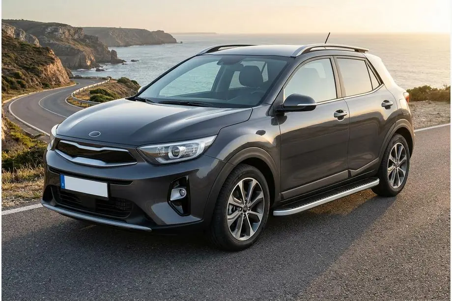 Kia Stonic 2017– Bočné prahy Tayga Grey (2 ks, hliník) Image