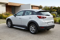 Mazda CX-3 2015– Bočné nášľapy Vision New Grey (2 ks, hliník) fotografia 1