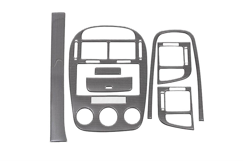 Kia Cerato 1 2004–2009 Kryty palubnej dosky 2006-2009 Drevo, s klimatizáciou Image