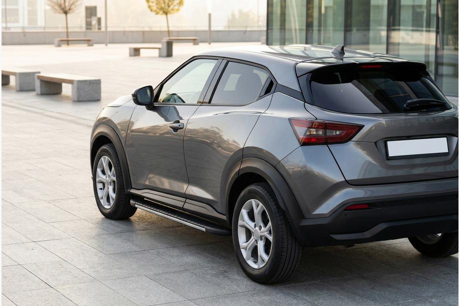 Nissan Juke 2020– Bočné prahy Bosphore Grey (2 ks, hliník) Image