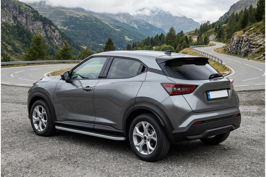 Nissan Juke 2020– Bočné prahy Tayga Grey (2 ks, hliník) Image