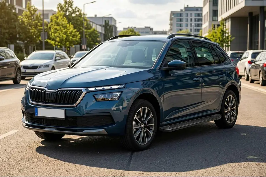 Skoda Kamiq 2019– Bočné nášľapy Allmond Black (2 ks, hliník) Image