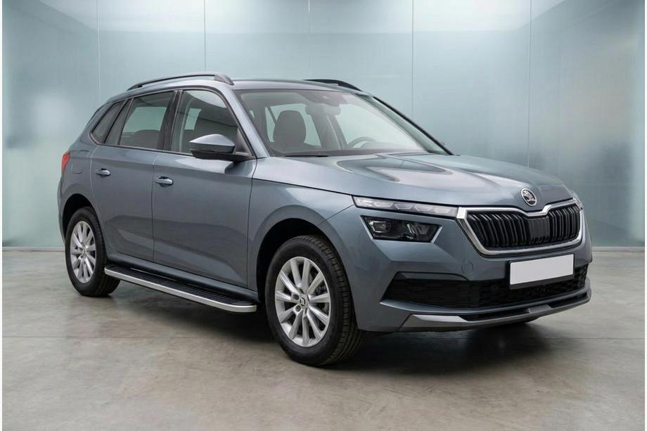 Skoda Kamiq 2019– Bočné prahy Tayga Grey (2 ks, hliník) Image