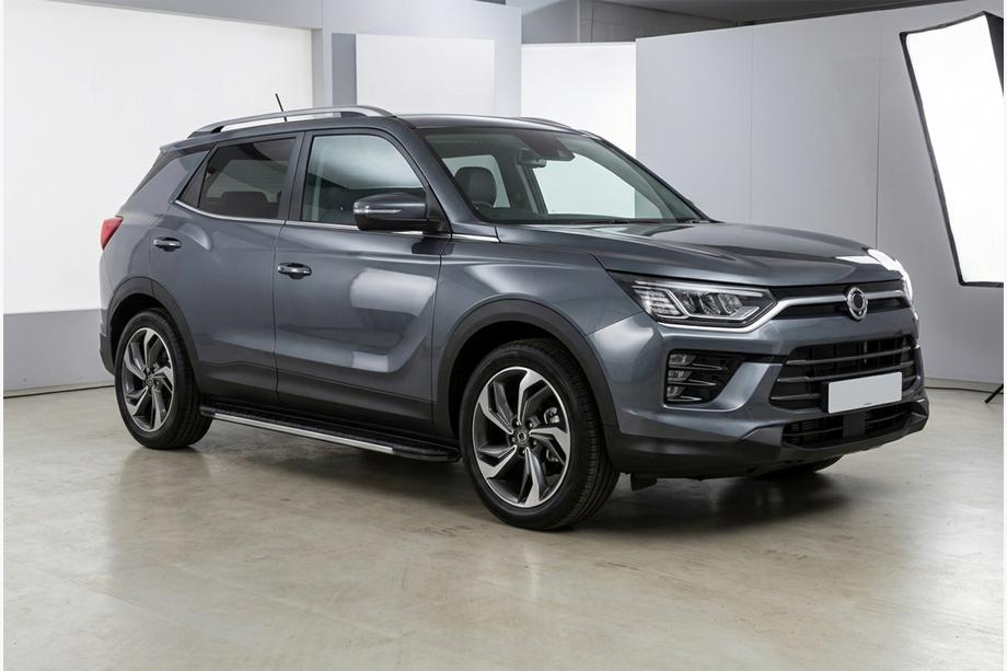 SsangYong Korando 2019– Bočné prahy Bosphore Grey (2 ks, hliník) Image