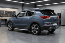 SsangYong Korando 2019– Bočné nášľapy Allmond Grey (2 ks, hliník) fotografia 1