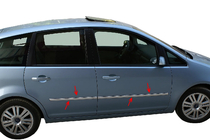 Ford Focus II 2005–2008 Dverné lišty (4 ks, nerez) OmsaLine – talianska nehrdzavejúca oceľ fotografia 3