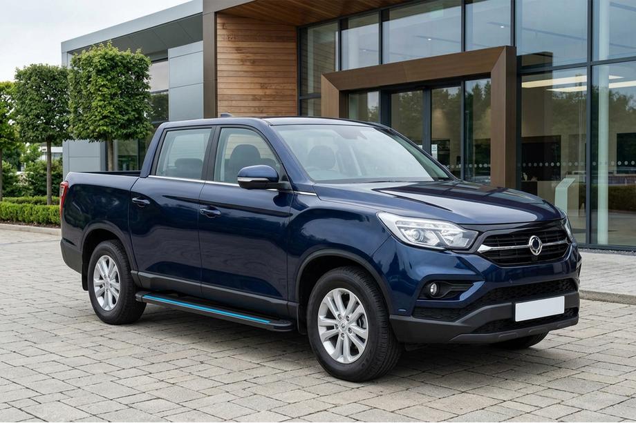 SsangYong Musso II 2018– Bočné nášľapy Maya Blue (2 ks, hliník) Image