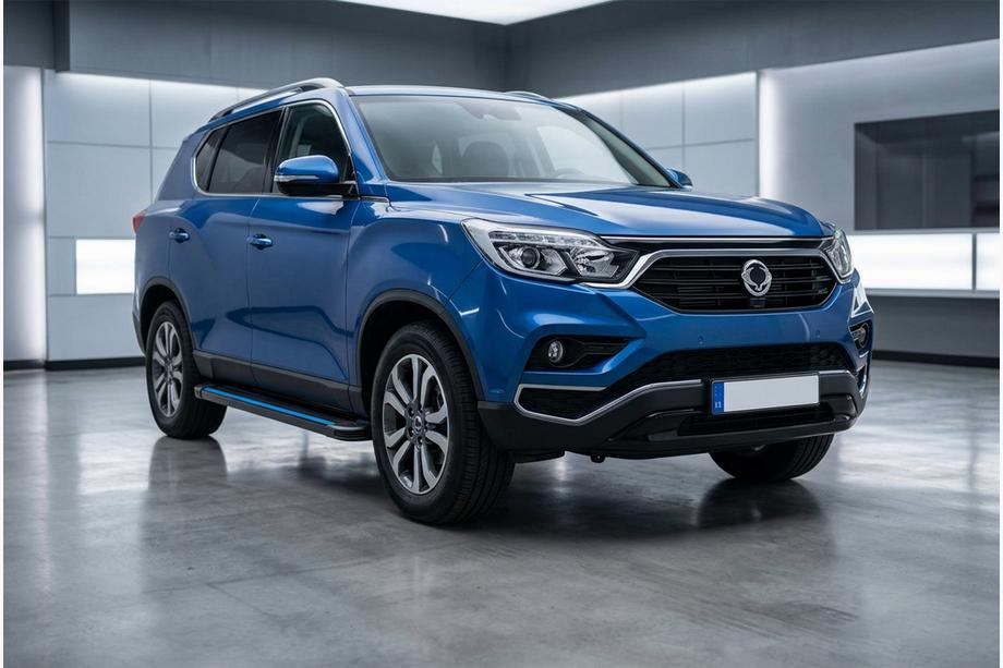 SsangYong Rexton II 2017– Bočné nášľapy Maya Blue (2 ks, hliník) Image