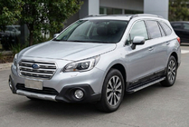 Subaru Outback 2014–2019 Bočné nášľapy Maya V1 (2 ks, hliník) fotografia 1