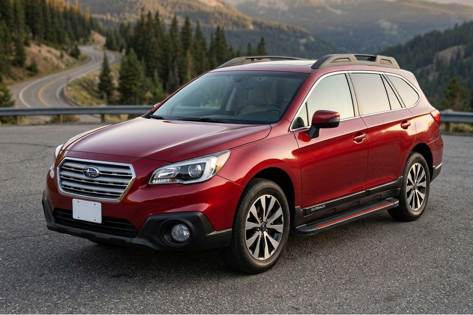 Subaru Outback 2014–2019 Bočné nášľapy Maya Red (2 ks., hliník) Image
