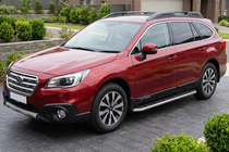 Subaru Outback 2014–2019 Bočné nášľapy Maydos V1 (2 ks, hliník) fotografia 1