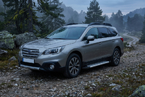 Subaru Outback 2014–2019 Bočné nášľapy Vision New Grey (2 ks, hliník) fotografia 1