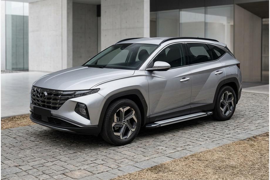 Hyundai Tucson NX4 2021– Bočné nášľapy Rainbow (2 ks, hliník) Fotografia 1