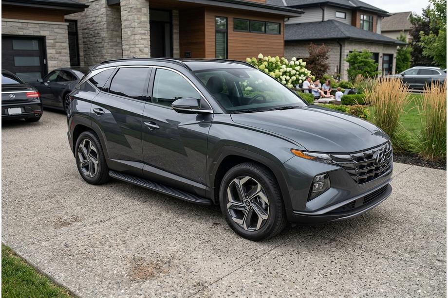 Hyundai Tucson NX4 2021– Bočné prahy Tayga Black (2 ks, hliník) Image