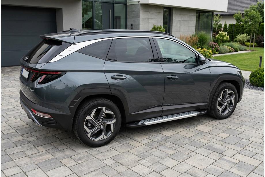 Hyundai Tucson NX4 2021– Bočné nášľapy Vision New Grey (2 ks, hliník) Fotografia 1