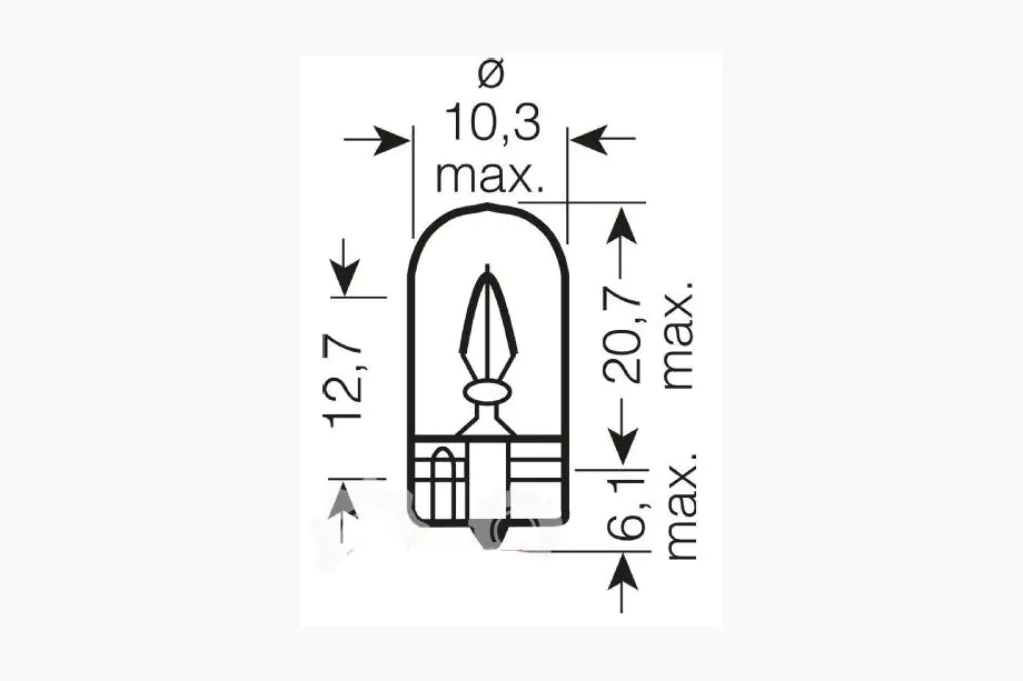 Signalizačná žiarovka Osram 2845 W5W 24V W2.1X9.5D Fotografia 2