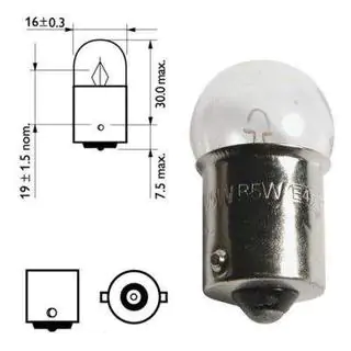 Osram 5008 R10W 12V BA15s žiarovka smerovky fotografia 2