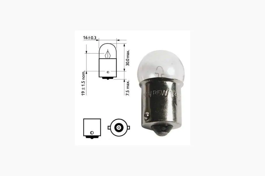 Osram 5008 R10W 12V BA15s žiarovka smerovky Fotografia 2