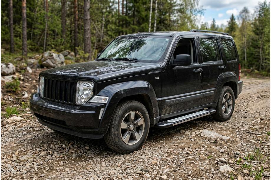 Jeep Cherokee/Liberty 2007–2013 Bočné nášľapy Rainbow (2 ks, hliník) Fotografia 1