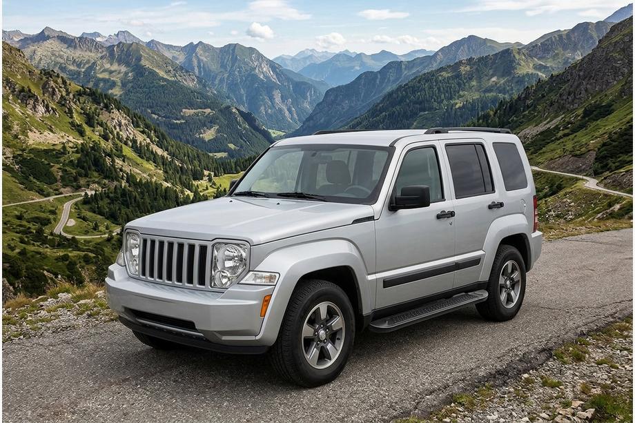 Jeep Cherokee/Liberty 2007–2013 Bočné nášľapy Allmond Black (2 ks, hliník) Fotografia 1