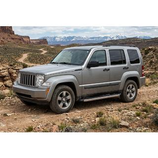 Bočné nášľapy BlackLine (2 ks, hliník) Jeep Cherokee/Liberty 2007–2013 fotografia 1
