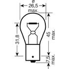 Smerová žiarovka Osram 7506 P21W 12V 21W BA15s fotografia 2