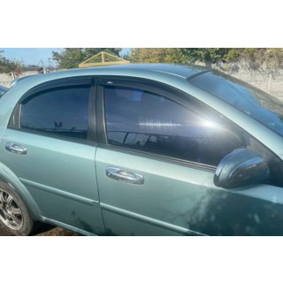 Okenné deflektory HB (4 ks, HIC) Chevrolet Lacetti 2003–2024 fotografia 2
