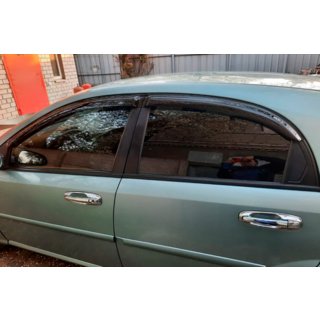 Okenné deflektory HB (4 ks, HIC) Chevrolet Lacetti 2003–2024 fotografia 3