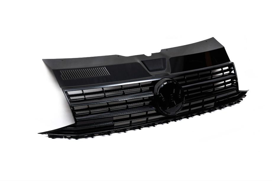 Volkswagen T6 2015–2024 Predná maska lesklá čierna (pre emblém) Image